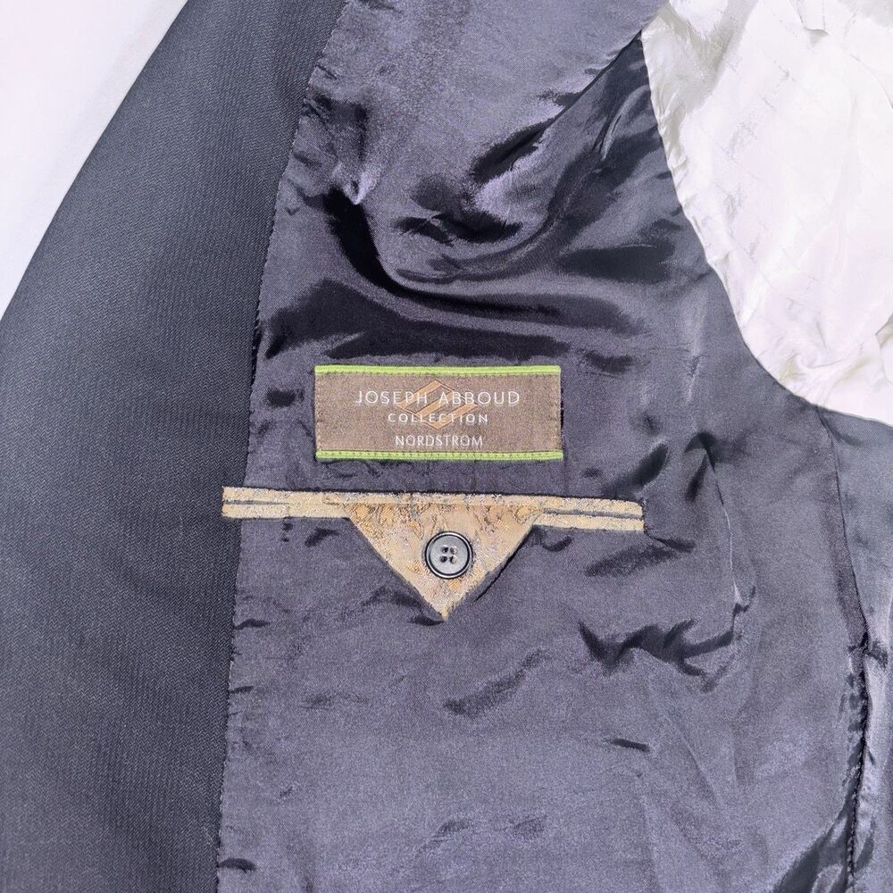 Joseph Abboud Collection Navy Blue Wool Blazer Union Made in USA Nordstrom - Picture 2 of 9